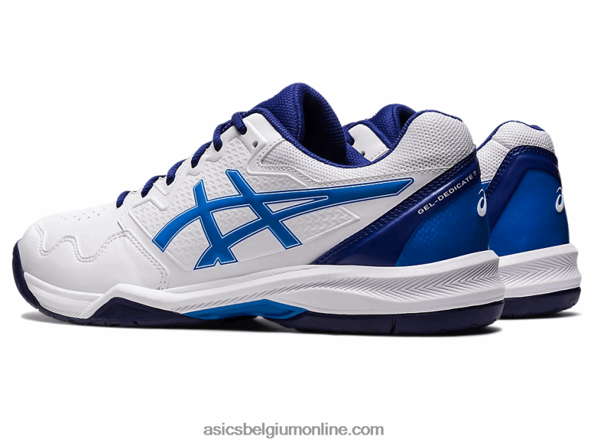 gel-dedicate 7 V6HXR21148 wit/elektrisch blauw Asics