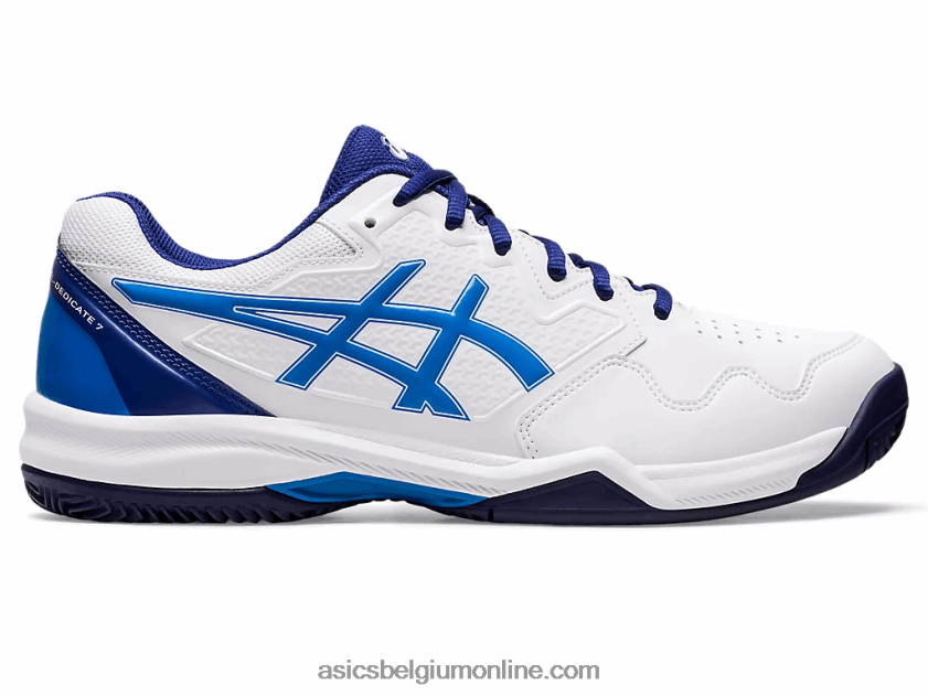gel-dedicate 7 klei V6HXR21147 wit/elektrisch blauw Asics