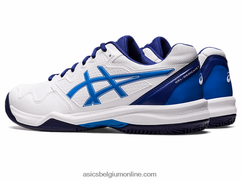 gel-dedicate 7 klei V6HXR21147 wit/elektrisch blauw Asics