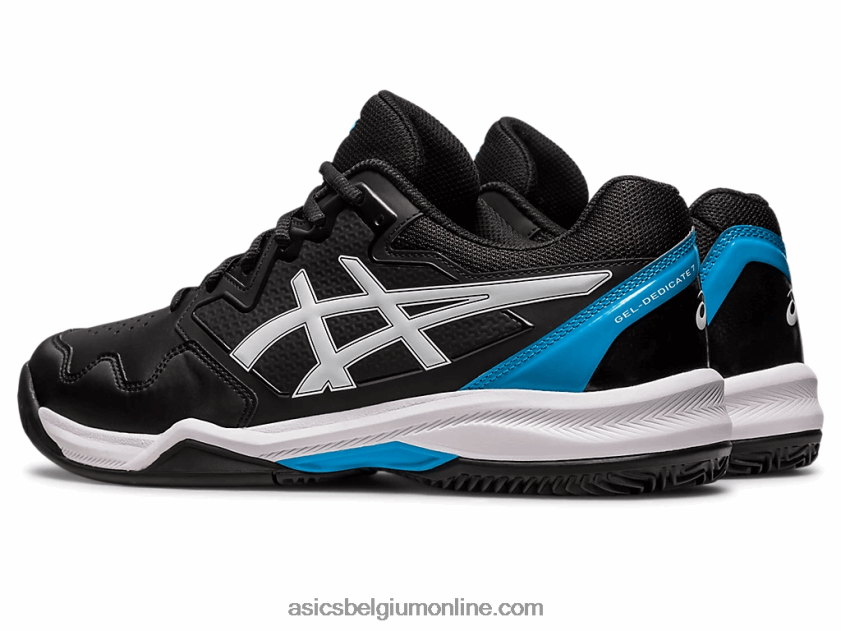 gel-dedicate 7 klei V6HXR2494 zwart/eilandblauw Asics