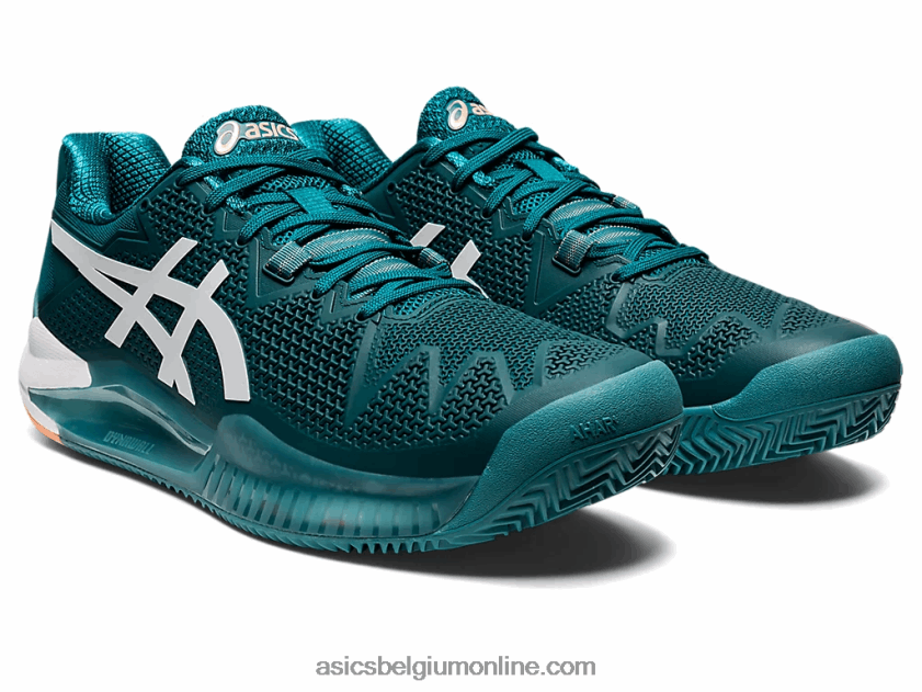 gel-resolutie 8 klei V6HXR21224 fluweel grenen/wit Asics