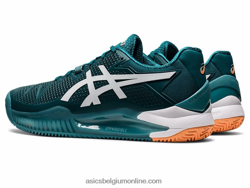 gel-resolutie 8 klei V6HXR21224 fluweel grenen/wit Asics