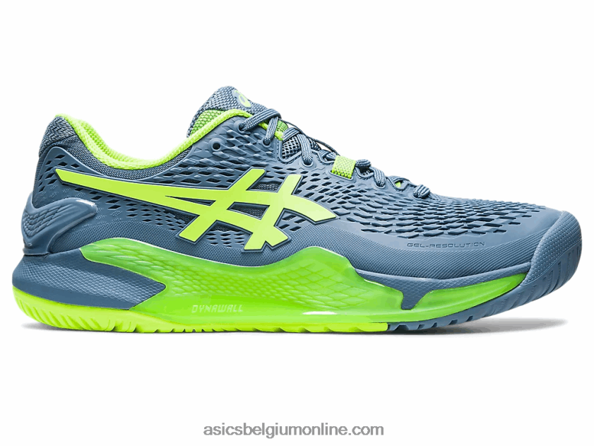 gel-resolutie 9 breed V6HXR2364 staalblauw/gevarengroen Asics