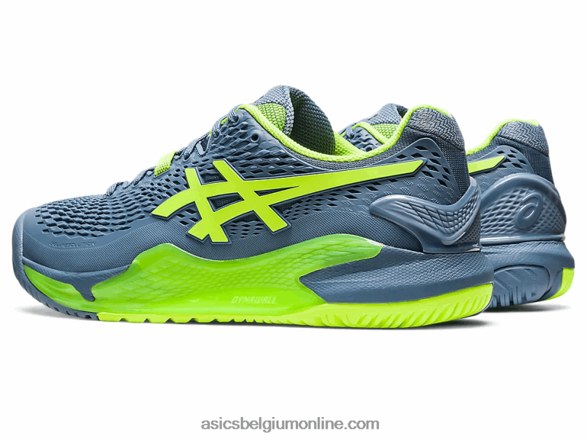 gel-resolutie 9 breed V6HXR2364 staalblauw/gevarengroen Asics