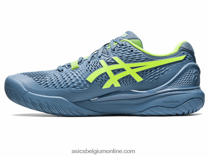 gel-resolutie 9 breed V6HXR2364 staalblauw/gevarengroen Asics