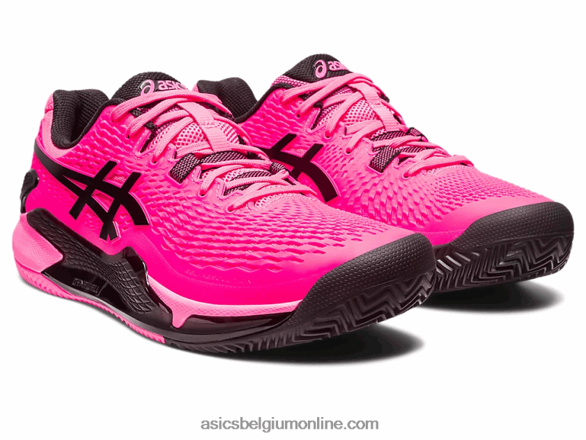 gel-resolutie 9 klei V6HXR249 felroze/zwart Asics