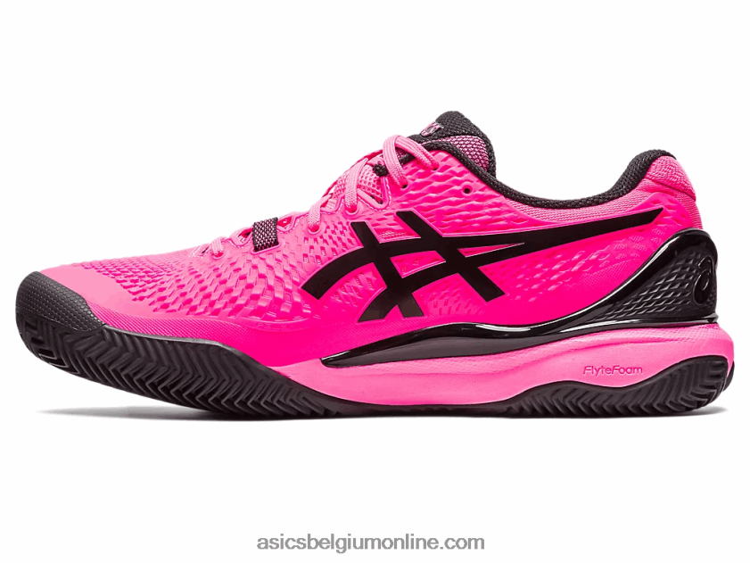gel-resolutie 9 klei V6HXR249 felroze/zwart Asics