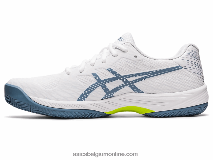 gel-spel 9 klei/oc V6HXR2439 wit/staalblauw Asics