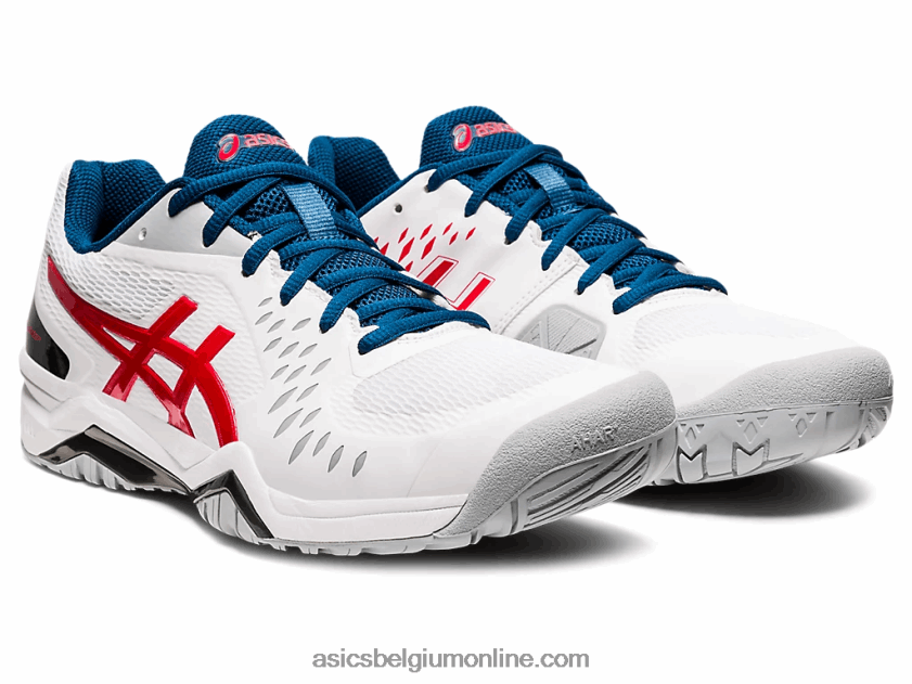 gelchallenger 12 V6HXR21949 wit/klassiek rood Asics