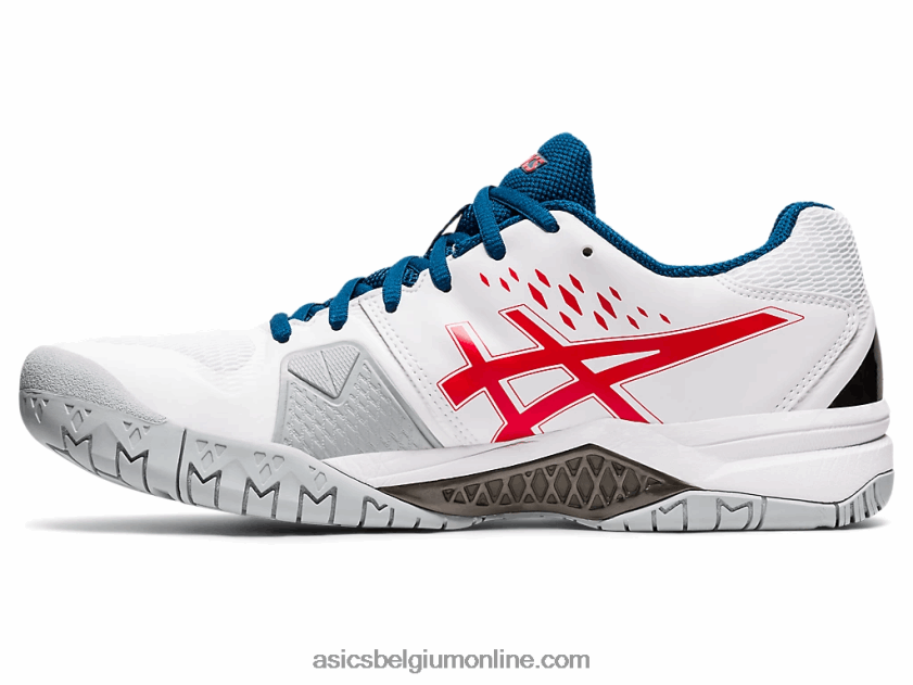 gelchallenger 12 V6HXR21949 wit/klassiek rood Asics