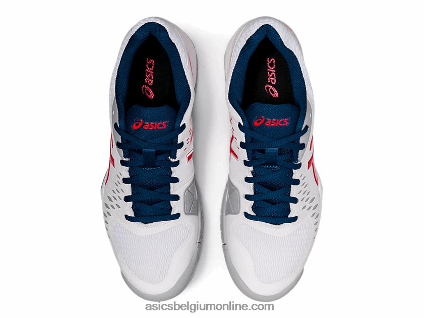 gelchallenger 12 V6HXR21949 wit/klassiek rood Asics