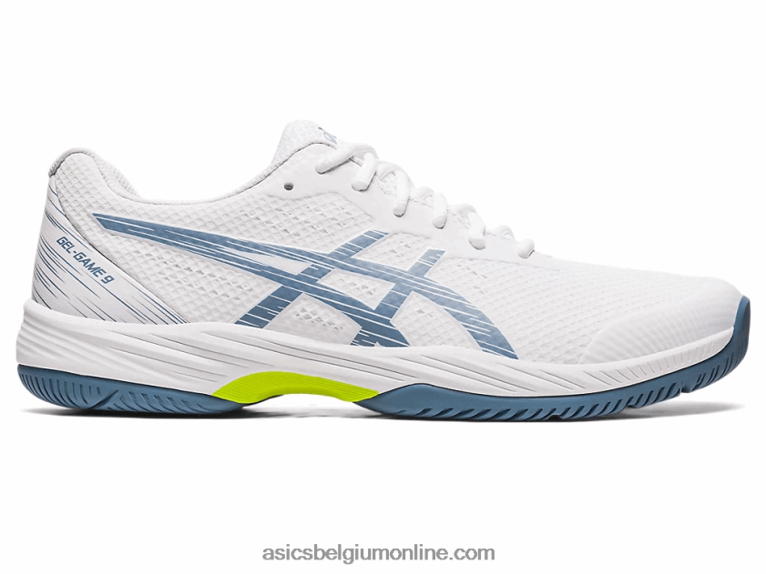 gelspel 9 V6HXR2410 wit/staalblauw Asics