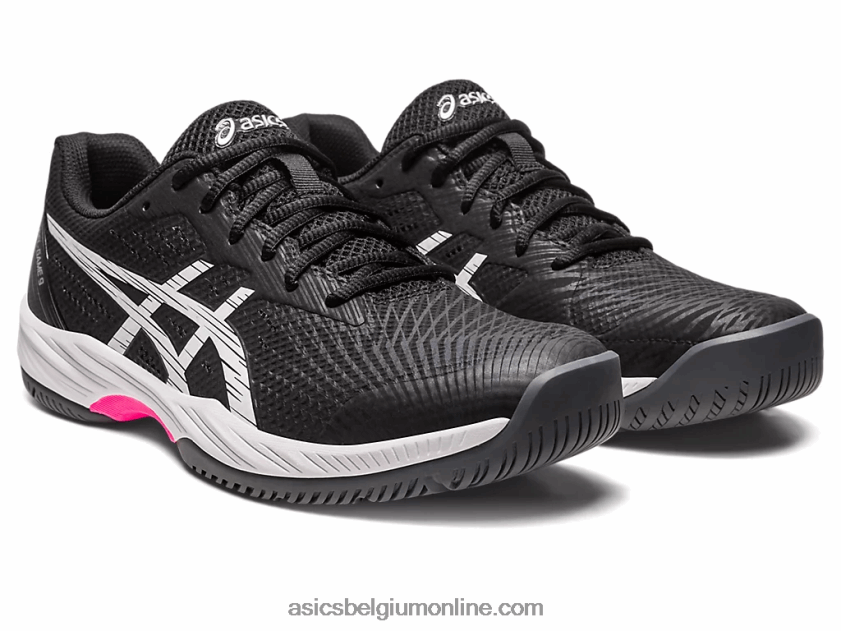 gelspel 9 V6HXR2452 zwart/felroze Asics