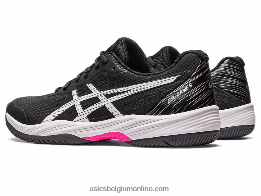 gelspel 9 V6HXR2452 zwart/felroze Asics