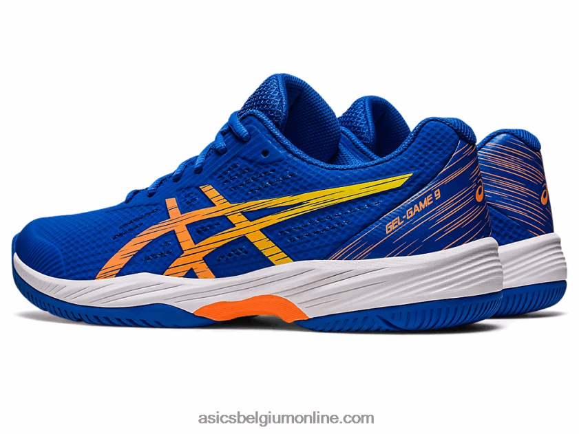 gelspel 9 V6HXR297 tonijnblauw/sunperzik Asics