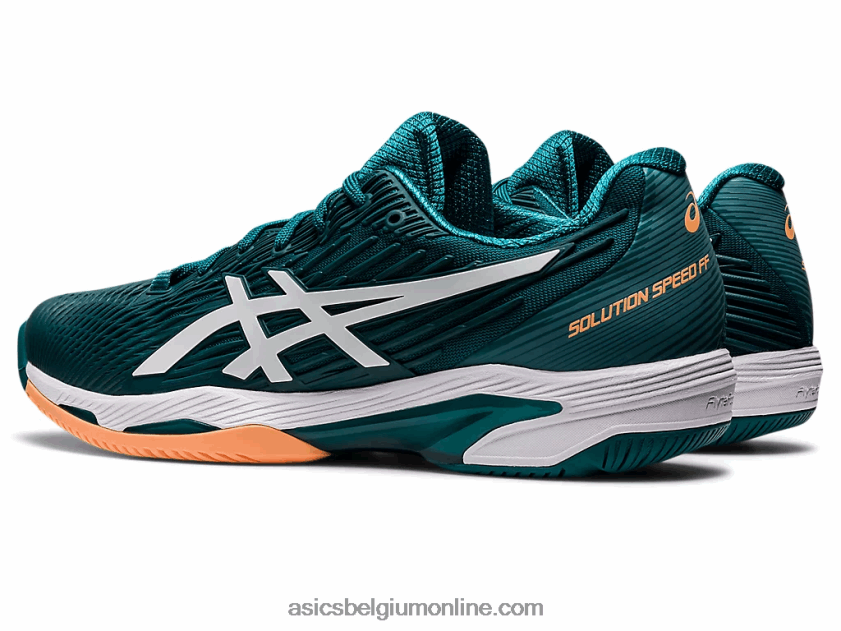 oplossingssnelheid ff 2 V6HXR21164 fluweel grenen/wit Asics