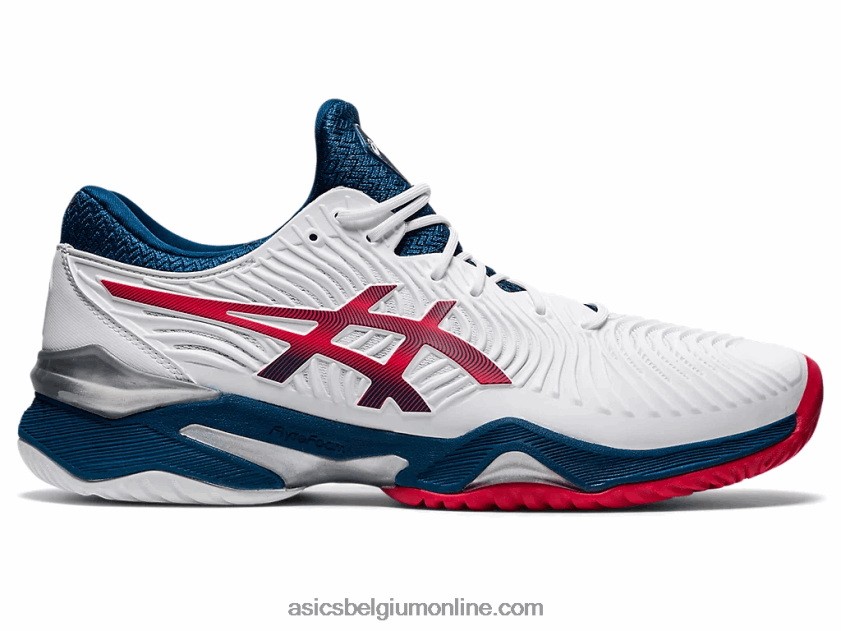 rechtbank ff 2 V6HXR2880 wit/makoblauw Asics