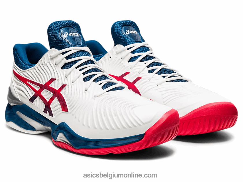 rechtbank ff 2 V6HXR2880 wit/makoblauw Asics