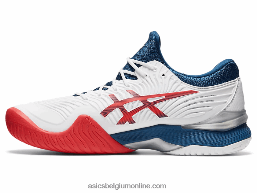rechtbank ff 2 V6HXR2880 wit/makoblauw Asics