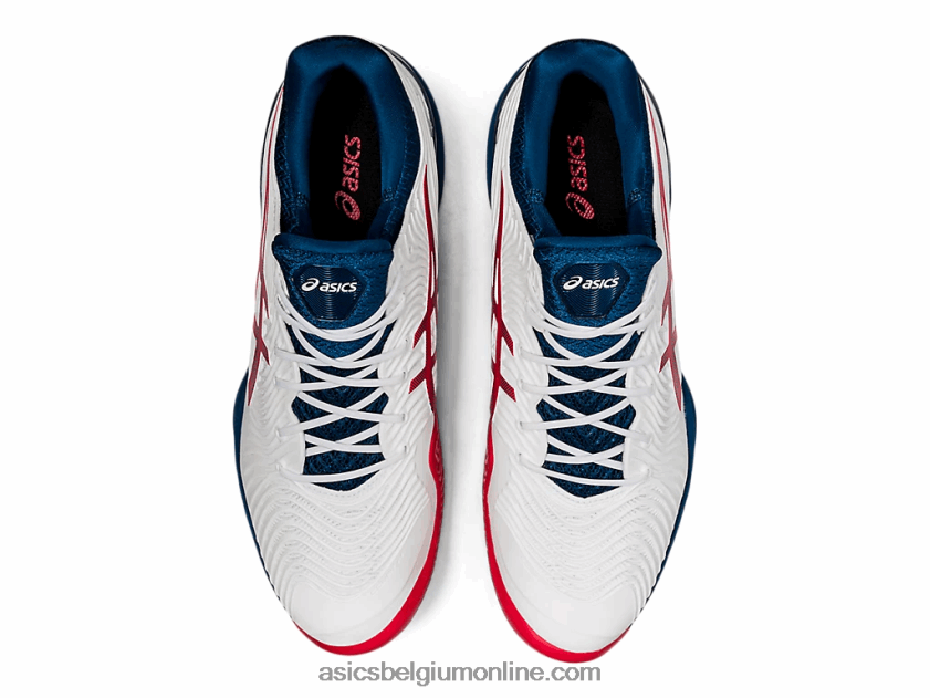 rechtbank ff 2 V6HXR2880 wit/makoblauw Asics