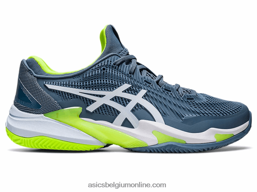 rechtbank ff 3 gravel V6HXR2352 staalblauw/wit Asics