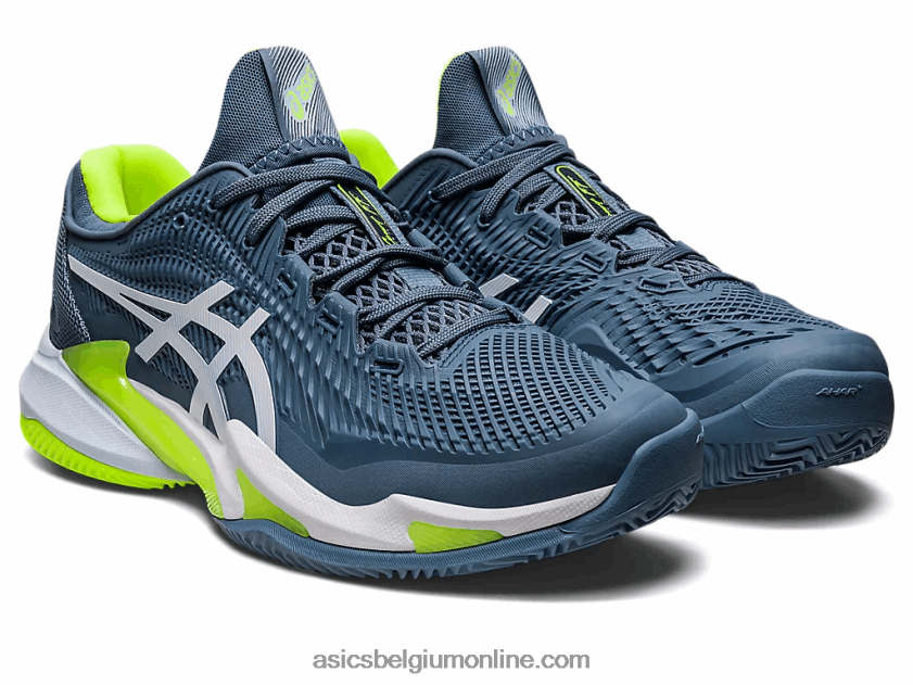 rechtbank ff 3 gravel V6HXR2352 staalblauw/wit Asics