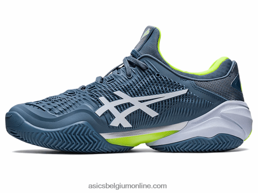 rechtbank ff 3 gravel V6HXR2352 staalblauw/wit Asics