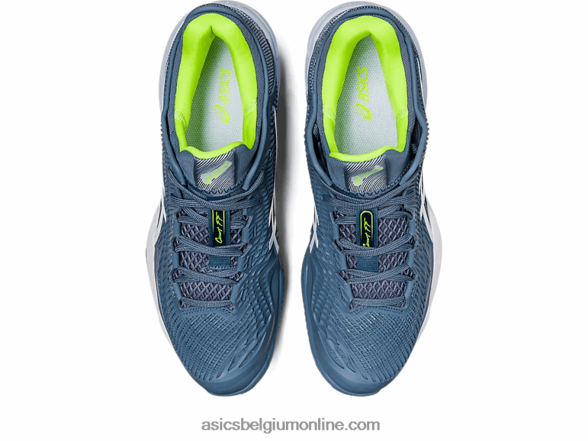rechtbank ff 3 gravel V6HXR2352 staalblauw/wit Asics