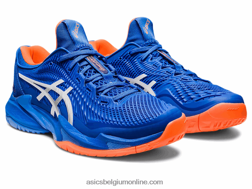 rechtbank ff 3 novak V6HXR2168 tonijn blauw/wit Asics