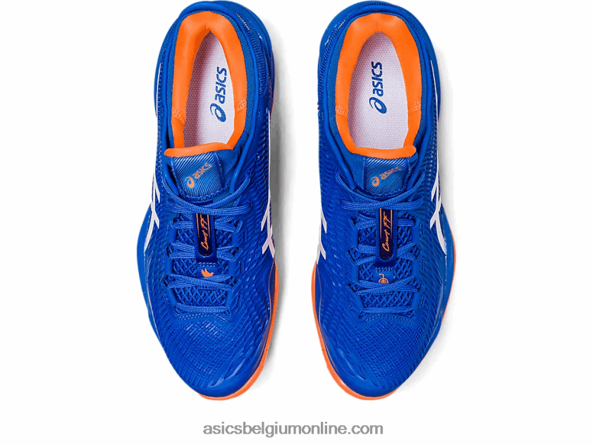 rechtbank ff 3 novak V6HXR2168 tonijn blauw/wit Asics