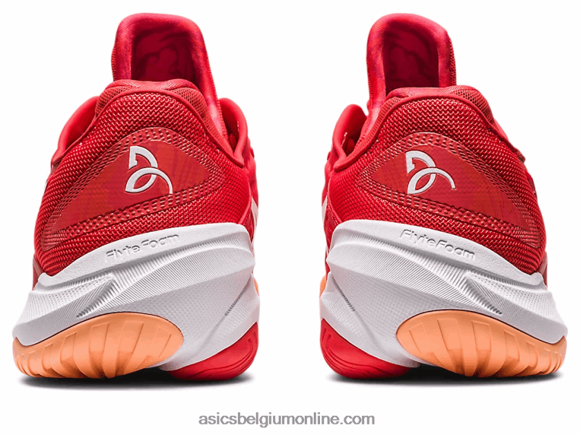 rechtbank ff 3 novak V6HXR263 vurig rood/wit Asics