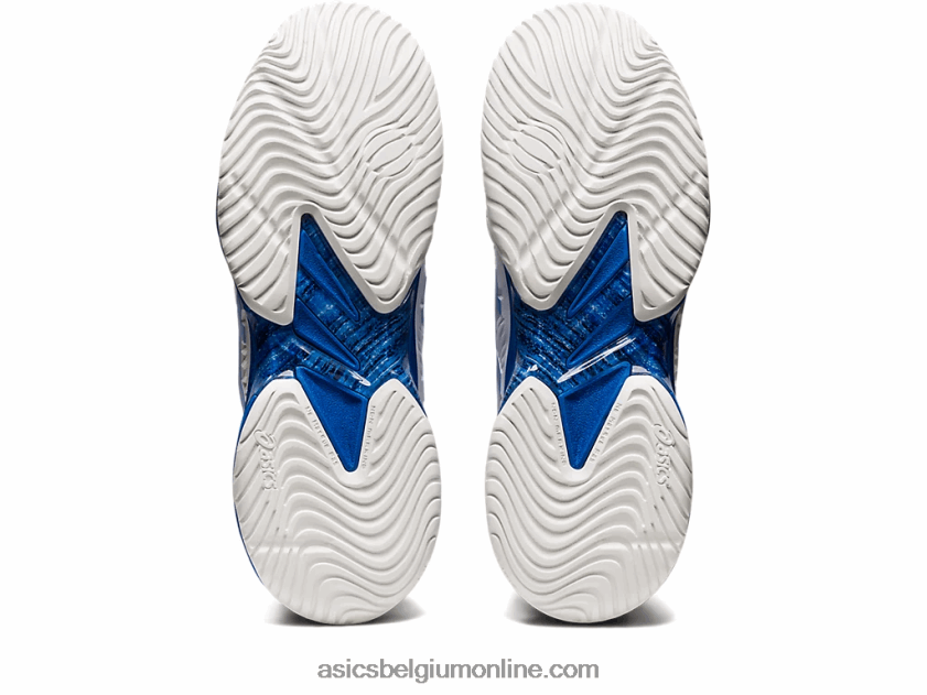 rechtbank ff novak V6HXR2720 wit/tonijnblauw Asics