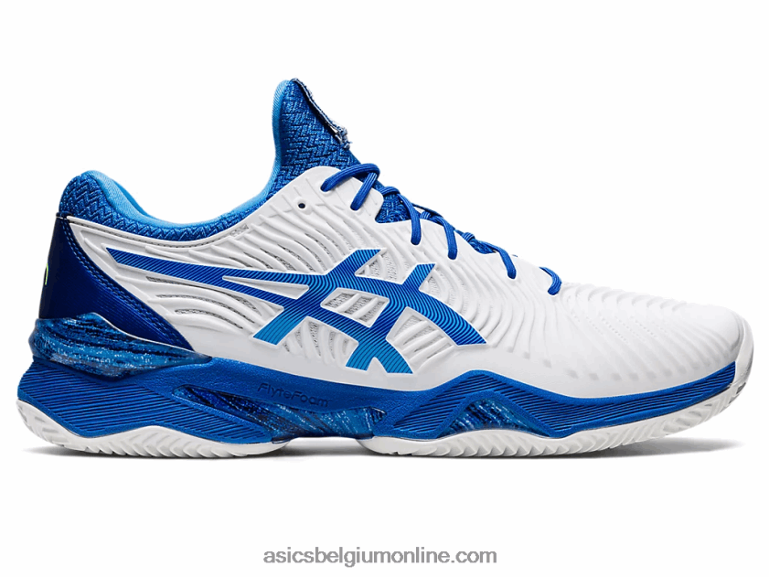 rechtbank ff novak klei V6HXR21003 wit/tonijnblauw Asics