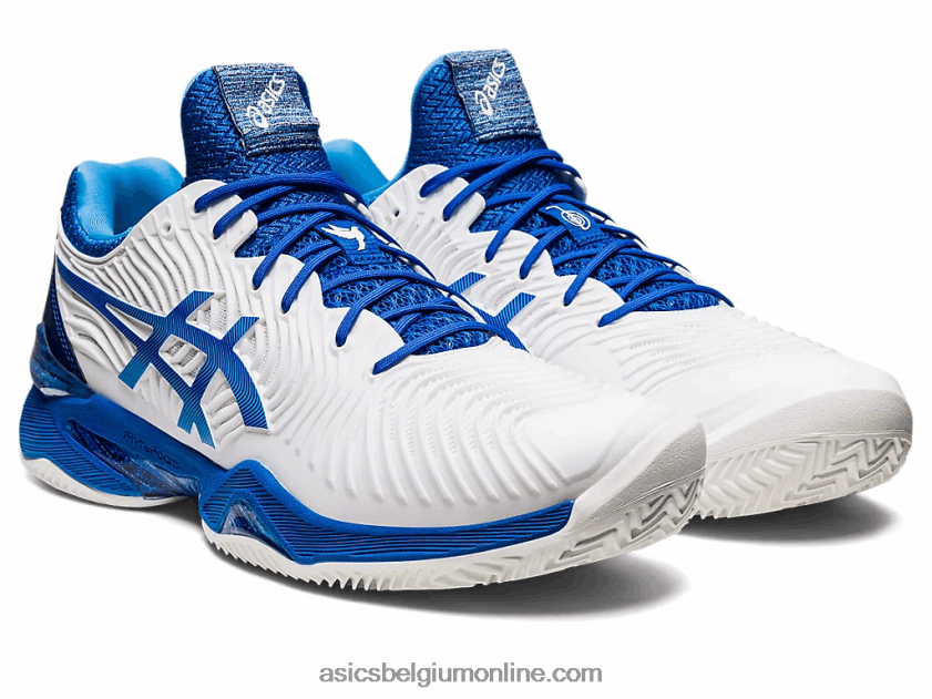 rechtbank ff novak klei V6HXR21003 wit/tonijnblauw Asics