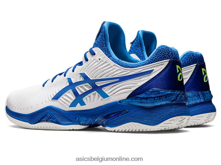 rechtbank ff novak klei V6HXR21003 wit/tonijnblauw Asics