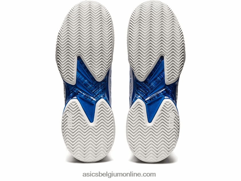 rechtbank ff novak klei V6HXR21003 wit/tonijnblauw Asics