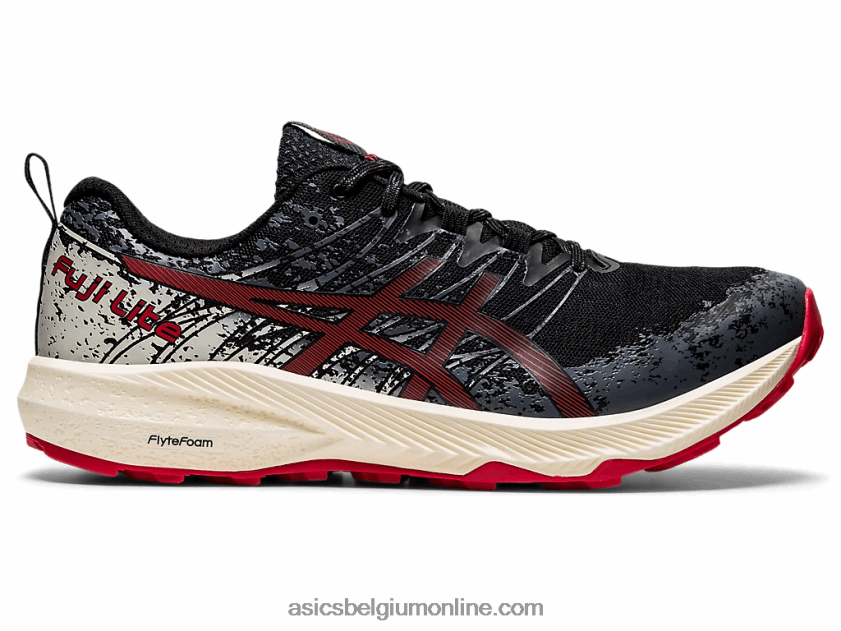 fuji lite 2 V6HXR21661 zwart/elektrisch rood Asics