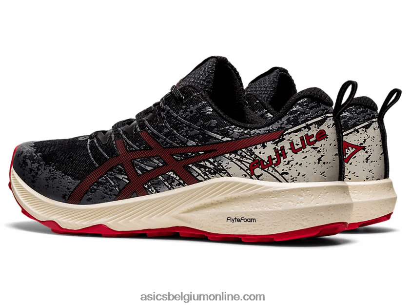 fuji lite 2 V6HXR21661 zwart/elektrisch rood Asics