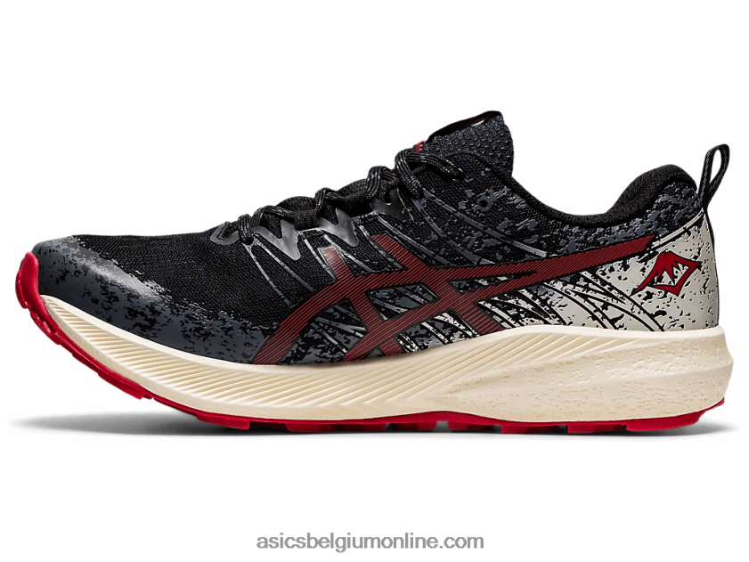 fuji lite 2 V6HXR21661 zwart/elektrisch rood Asics