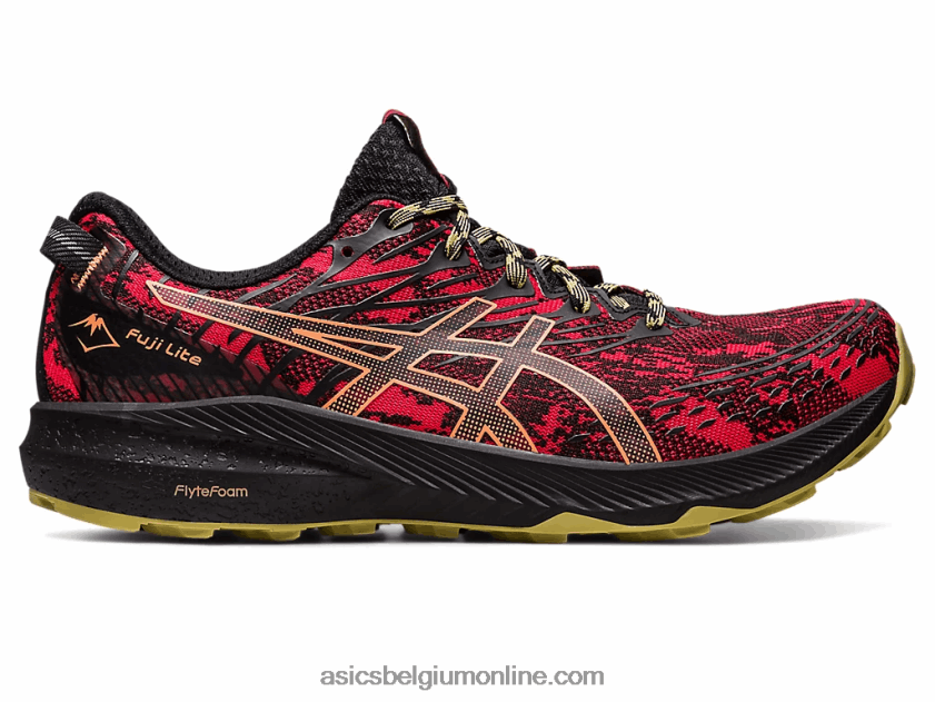 fuji lite 3 V6HXR2620 elektrisch rood/zwart Asics