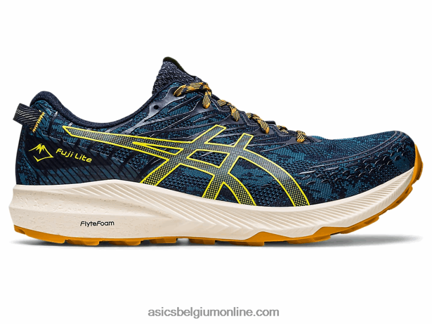 fuji lite 3 V6HXR2624 inkt groenblauw/goudgeel Asics