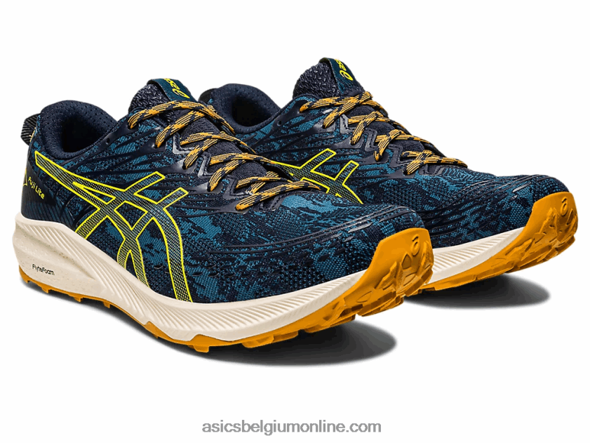 fuji lite 3 V6HXR2624 inkt groenblauw/goudgeel Asics