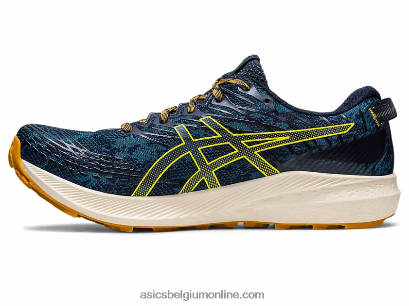 fuji lite 3 V6HXR2624 inkt groenblauw/goudgeel Asics