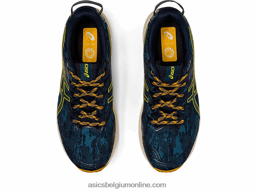 fuji lite 3 V6HXR2624 inkt groenblauw/goudgeel Asics