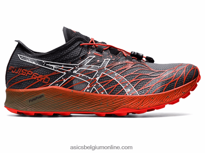 fujisnelheid V6HXR2976 zwarte/cherrytomaat Asics