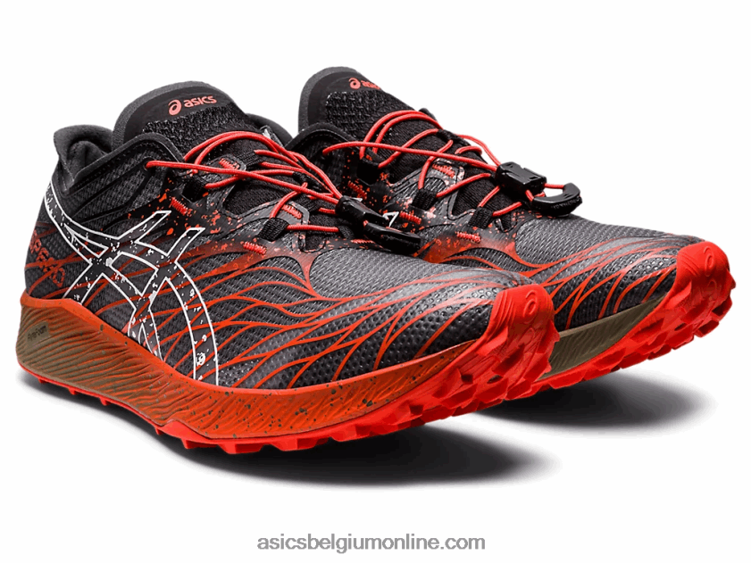 fujisnelheid V6HXR2976 zwarte/cherrytomaat Asics