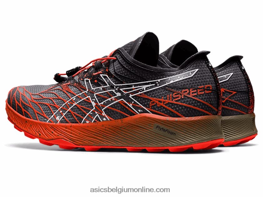 fujisnelheid V6HXR2976 zwarte/cherrytomaat Asics