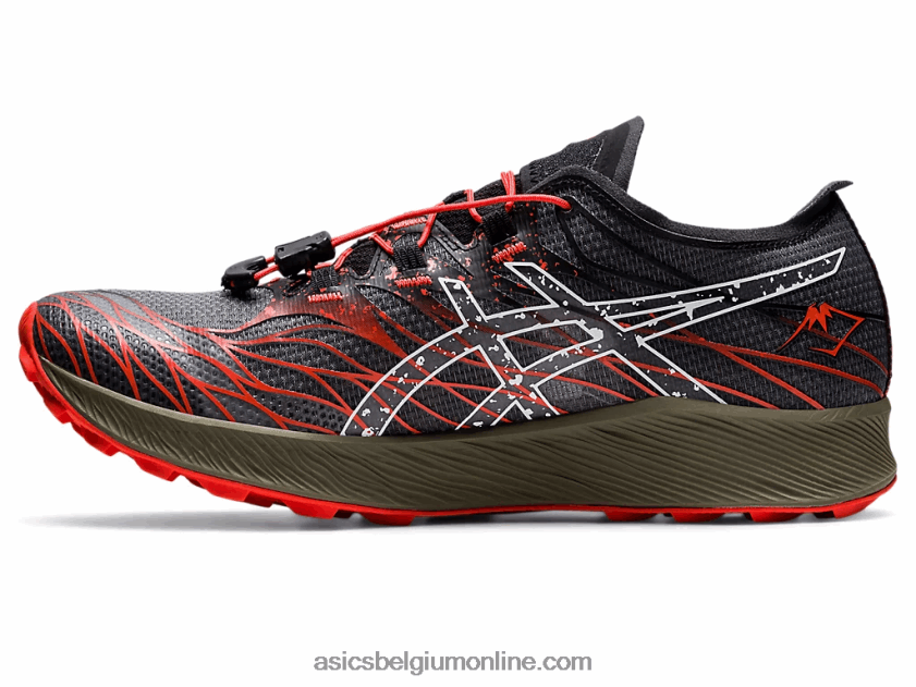 fujisnelheid V6HXR2976 zwarte/cherrytomaat Asics