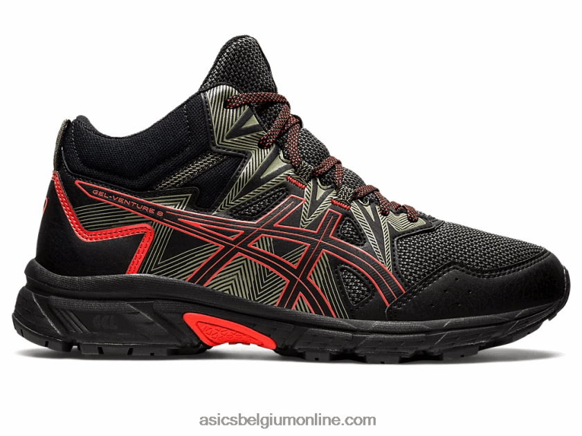 gel-onderneming 8 mt V6HXR2726 zwarte/cherrytomaat Asics
