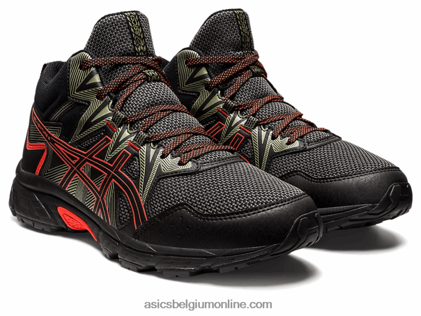 gel-onderneming 8 mt V6HXR2726 zwarte/cherrytomaat Asics